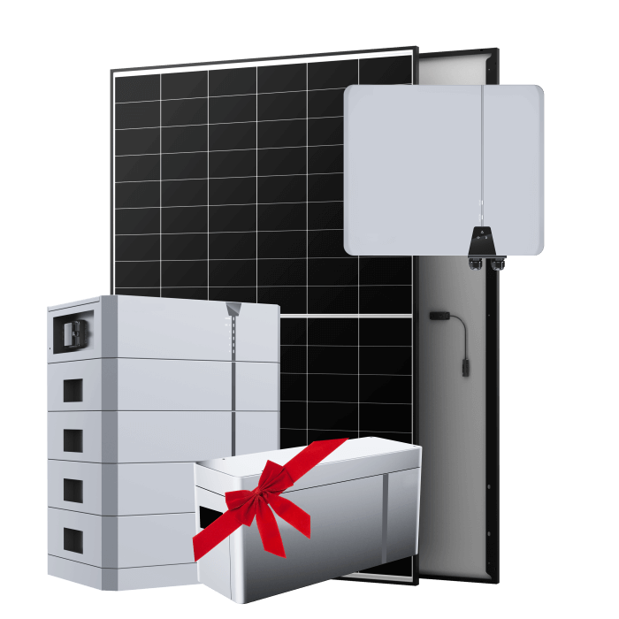 Entdecken Sie unser Blackweek-Special: ein Solarpanel mit Batteriespeicher, perfekt abgestimmt auf eine Geschenkbox.